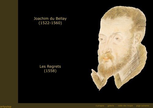 Joachim du Bellay (1522-1560) Les Regrets (1558) - France