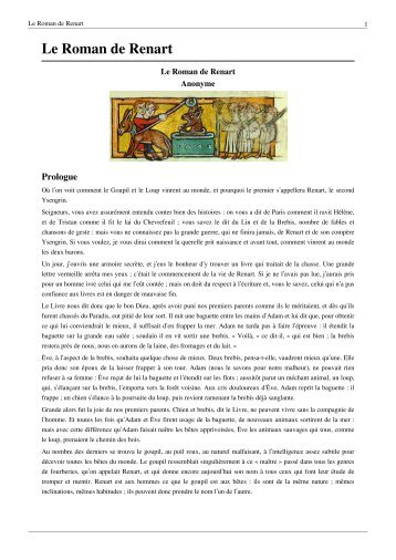 Le Roman de Renart