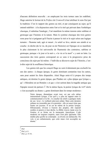 "L'anti-théâtre : le lyrisme dans Hernani et Ruy Blas"