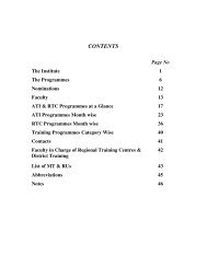 CONTENTS - Administrative Training Institute