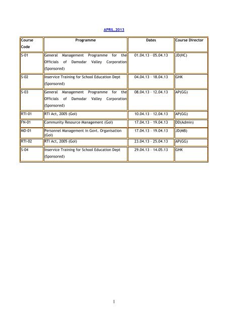 ATI Training Calendar