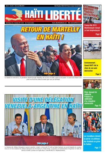 RetouR de MaRtelly en Haïti ! - Haiti Liberte