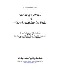 Notes on the West Bengal Service Rules, Part 1 - Administrative ...