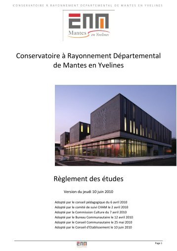 Conservatoire à Rayonnement Départemental de Mantes en Yvelines