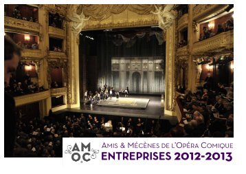 Télécharger le dossier AMOC Entreprises 2012 ... - Opéra Comique