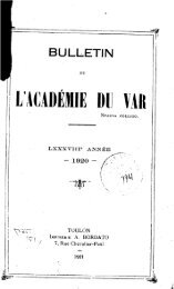 1920 - Académie du Var