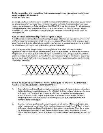 De la conception à la réalisation, les nouveaux repères ... - Corel