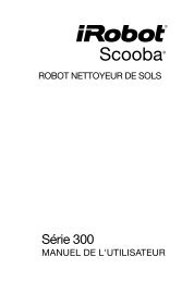 Scooba 300 Manual FR (PDF) - iRobot Belgium