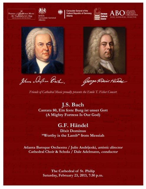 Concert Program - Atlanta Baroque Orchestra