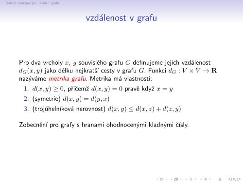 Základní pojmy teorie grafů a jejich uložení v počítači - Atrey