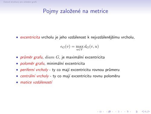 Základní pojmy teorie grafů a jejich uložení v počítači - Atrey