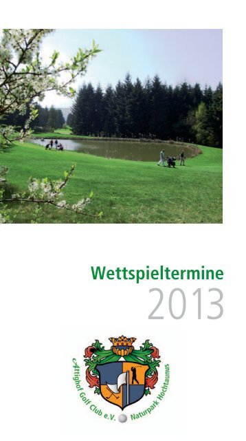 Wettspieltermine - Attighof Golf Club eV