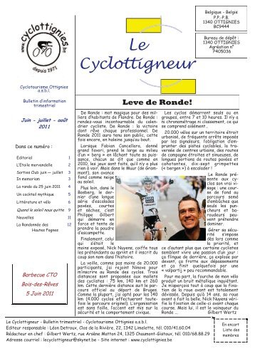 Le cyclottigneur n°30 : juin 2011 - Cyclottignies.be