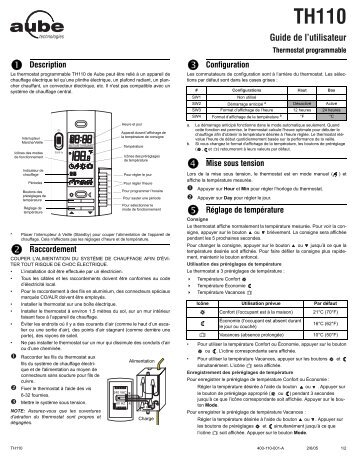 400-110-001-A (TH110A-SP-240) FRE.fm - Aube Technologies inc.