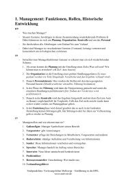 1. Management: Funktionen, Rollen, Historische ... - aurivoir.de