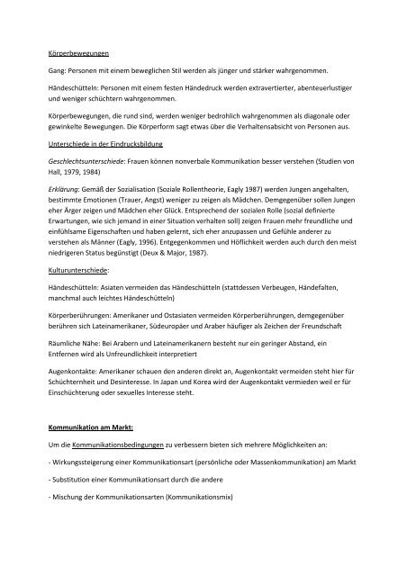 Zusammenfassung Markt- und Werbepsychologie ... - aurivoir.de