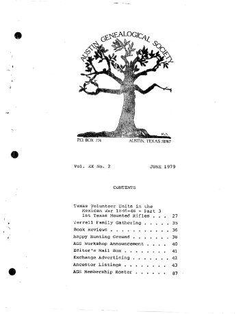 1979 #2 - Austin Genealogical Society
