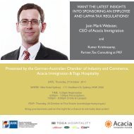 Join Mark Webster, CEO of Acacia Immigration ... - AHK Australien