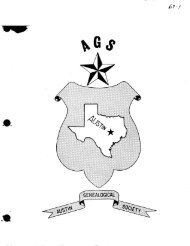 1969 #1 - Austin Genealogical Society