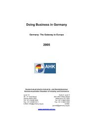 Download PDF document free of charge - AHK Australien
