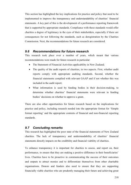 Understandability and Transparency of the Financial Statements of ...