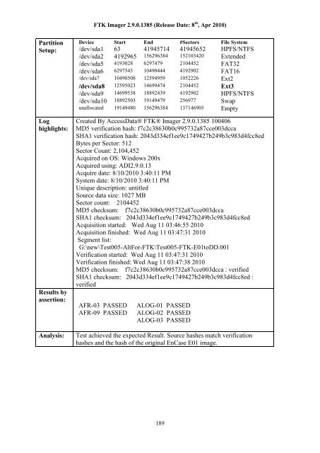 Evaluating A Selection of Tools for Extraction of Forensic Data: Disk ...