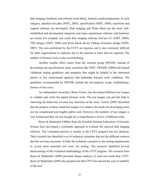 Evaluating A Selection of Tools for Extraction of Forensic Data: Disk ...