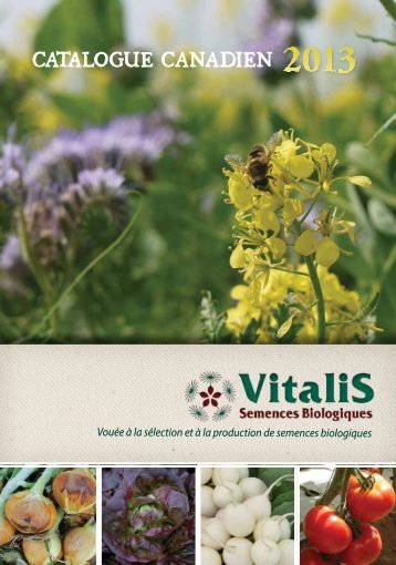 Vitalis Catalogue Ca Fr - Vitalis Canada - Vitalis Organic Seeds