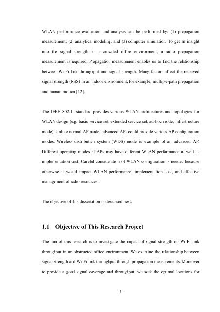 An Investigation of the Impact of Signal Strength on Wi-Fi Link ...