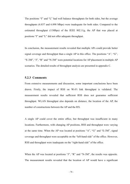 An Investigation of the Impact of Signal Strength on Wi-Fi Link ...