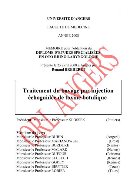 Traitement du bavage par injection de toxine botulique