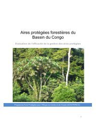Aires protégées forestières du Bassin du Congo - Papaco