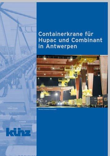 Containerkrane für Hupac und Combinant in Antwerpen