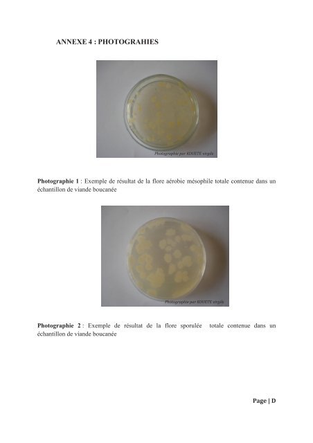 etude de la qualite microbiologique des viandes boucanées ... - L'ENS