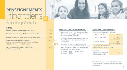 RenSeiGneMentS - Académie Saint-Louis