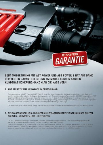 ABT Sportsline Garantie