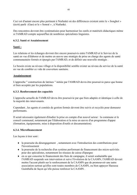 rapport de capitalisation - ACT - Advanced Communication ...