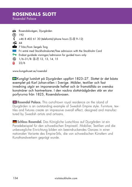 Stockholmskortet The Stockholm Card