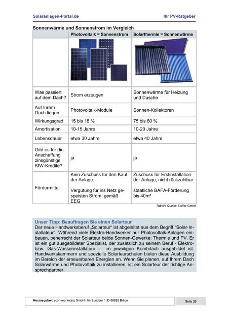 Jascha Schmitz / Benjamin Volkmann Ihr ... - Solaranlagen-Portal.de