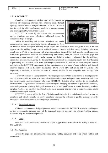 Progetto SIMEA - Automatica - Università degli Studi di Padova