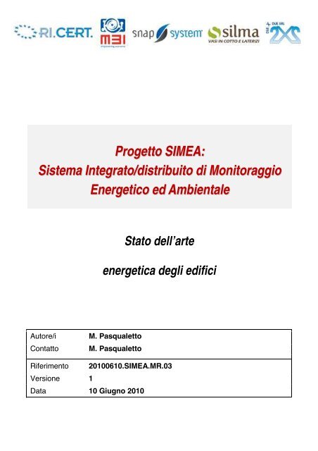 Stato dell'arte energetica degli edifici - Automatica - Università degli ...