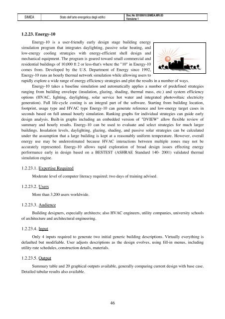 Stato dell'arte energetica degli edifici - Automatica - Università degli ...