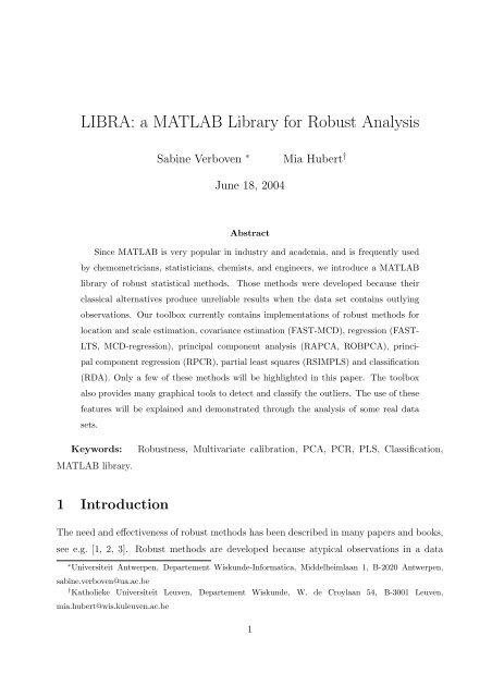 LIBRA: a MATLAB Library for Robust Analysis - Automatica