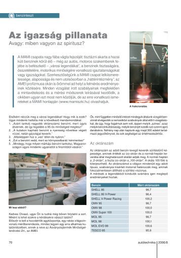 Az igazság pillanata - Autótechnika