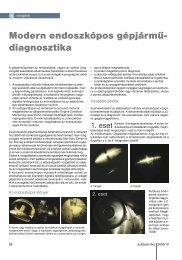 Modern endoszkópos gépjármű- diagnosztika - Autótechnika