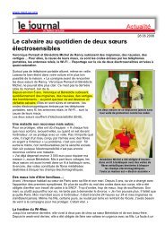 Le calvaire au quotidien de deux sœurs électrosensibles - Next-up