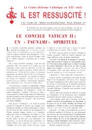 IL EST RESSUSCITÉ ! - La Contre-Réforme catholique au XXIe siècle