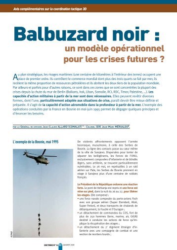 Balbuzard noir - Le Centre de Doctrine d'Emploi des Forces