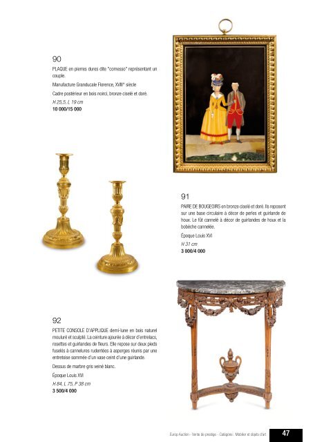 Catalogue de la vente - Camille Bürgi