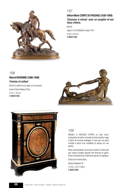 Catalogue de la vente - Camille Bürgi